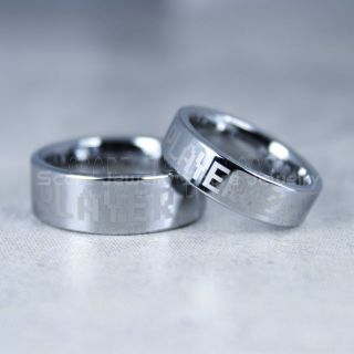 Gamer Rings, Couple Ring Set, Player 1 Player 2 Rings, Silver Gamer Wedding Rings, Silver Tungsten Gamer Wedding Bands, Silver Tungsten Rings, Silver Wedding Bands, Gamer Jewelry