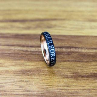 Doctor Who Ring, Doctor Who Wedding Ring, Gallifreyan Ring, Black Tungsten Ring, Black Wedding Band, Black Wedding Ring, Together Forever Through Time and Space, Black Wedding Ring