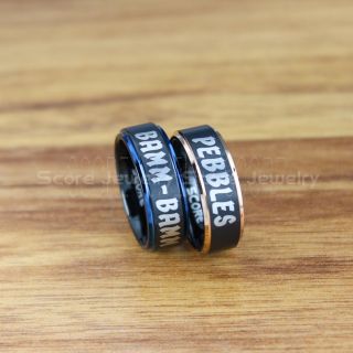 Flintstones Ring, Pebbles Flintstone Ring, Bamm Bamm Rubble Ring, Flintstones Jewelry, Pebbles and Bamm Bamm Rings