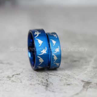 Geese Hunting Rings, Duck Hunting Rings, Geese Hunting Scene Rings, Hunting Rings, Hunting Jewelry, Dog Hunting Rings, Dog Hunting Jewelry, Blue Tungsten Rings, Blue Wedding Bands