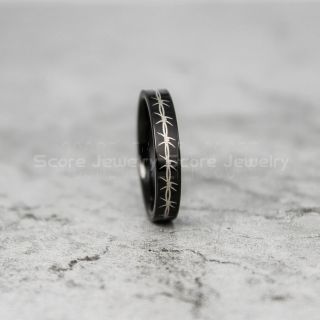 Barb Wire Ring, Barb Wire Jewelry, Bard Wire Wedding Band, Black Tungsten Ring, Black Ring, Black Wedding Band, Black Wedding Ring