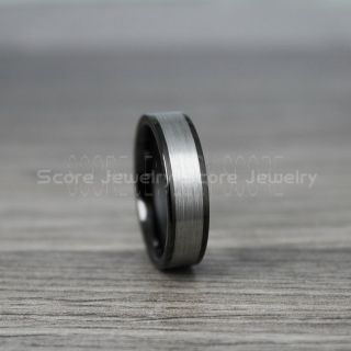 Silver Wedding Band, Silver Tungsten Ring, 6mm Classic Silver Tungsten Wedding Band with Domed Edge, Silver Wedding Band, Silver Wedding Ring, Silver Tungsten Wedding Ring