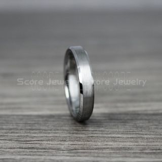 Classic 4mm Silver Tungsten Ring, Silver Tungsten Wedding Band, Silver Wedding Band, Silver Wedding Ring, Silver Tungsten Wedding Ring