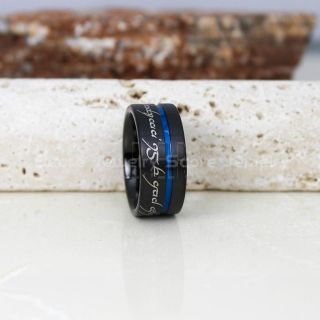 Elvish Ring, Tengwar Ring, Customize Your Own Text in Elvish, Elvish Black Wedding Band, Black Elvish Wedding Ring, Black Tungsten Band