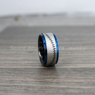 Baseball Ring, Baseball Stitch Pattern Ring, Black Tungsten Ring, Black Ring, Black Wedding Band, Black Wedding Ring, Baseball Stitch Ring, Black Wedding Band