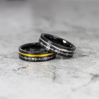 Electrocardiogram Ring, Medical Ring, Science Ring, Doctor Ring, Heartbeat Ring, Nurse Ring, Electrocardiography Ring, Doctor Jewelry, Medical Ring