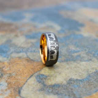 Cowboy Ring, Cowboys Ring, Gunmetal Praying Cowboys Ring, Cowboy and Cowgirl Ring, Cowboys Wedding Ring, Western Ring, Western Cowboys Ring
