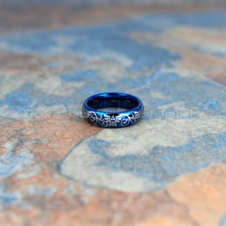 Zelda Rings, Blue Legend of Zelda Rings, Zelda Wedding Rings, Zelda Wedding Bands, Blue Tungsten Rings, Blue Wedding Bands