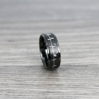 Fly Fishing Ring, Fly Fishing Lure Ring, Lure Ring, Fishing Jewelry, Fly Fishing Jewelry, Fishing Ring, Fish Hook Ring, Black Tungsten Ring, Black Wedding Band, Hunting Ring, Fish Hooks Wedding Band