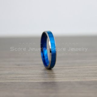 Blue Tungsten Ring, Classic Blue Tungsten Wedding Band, Blue Wedding Band, Blue Wedding Ring, Blue Tungsten Wedding Ring