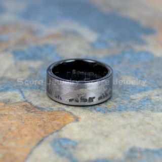 Africa Ring, Africa Jewelry, African Safari Ring, African Landscape Ring, Big Five Game Animals Ring, Africa Wedding Band, Rose Gold Tungsten Wedding Ring, Black Wedding Ring, Rose Gold Tungsten Wedding Ring