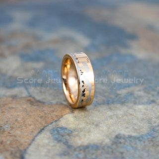 Africa Ring, Africa Jewelry, African Safari Ring, African Landscape Ring, Big Five Game Animals Ring, Africa Wedding Band, Rose Gold Tungsten Wedding Ring, Black Wedding Ring, Rose Gold Tungsten Wedding Ring