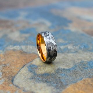Camo Ring, Camouflage Ring, Camouflage Tungsten Ring, Military Ring, Gunmetal Ring, Gunmetal Wedding Band, Gunmetal Wedding Ring, Military Wedding Band, Army Wedding Ring