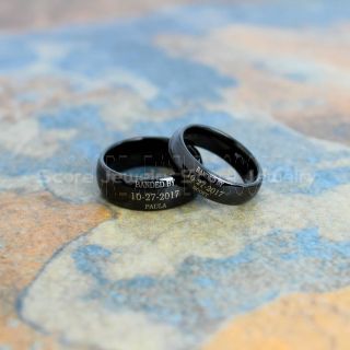Duck Band Rings, Banded Together Ring, Classic Black Tungsten Rings, 2 Piece Couple Set Tungsten Wedding Bands, Banded Together Wedding Bands, Wedding Rings, Tungsten Wedding Rings