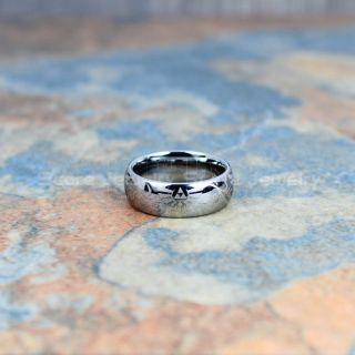 Zelda Ring, Gamer Ring, Legend of Zelda Ring, Zelda Wedding Ring, Zelda Wedding Band, Silver Tungsten Ring, Silver Wedding Band