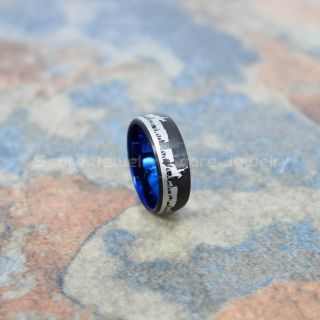 Cattle Rancher Ring, Cattle Rancher Band, Black Tungsten Ring, Black Wedding Band, Rancher Ring, Cattle Rancher Wedding Band, Cattle Ranching Ring