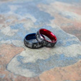 Simply Meant To Be Jack and Sally Rings, Jack and Sally Wedding Bands, Black Tungsten Rings, Black Tungsten Wedding Bands, Jack and Sally Wedding Rings