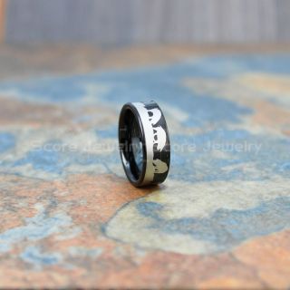 Pig Ring, Hog Ring, Pig Farm Ring, Farm Ring, Black Tungsten Ring, Farmer Ring, Rancher Ring, Farmer Jewelry