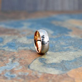 Circuit Ring, Circuit Board Ring, 14K Rose Gold Tungsten Ring, Rose Gold Ring, Rose Gold Tungsten Wedding Band, Geek Ring, Geek Jewelry, Rose Gold Wedding Ring