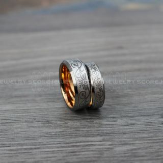 Zelda Rings, 2 Piece Couple Set Legend of Zelda Rings, Triforce Rings, Zelda Wedding Rings, Zelda Wedding Bands, Gamer Rings, Gunmetal Tungsten Rings, Gunmetal Wedding Bands, Zelda Triforce Rings