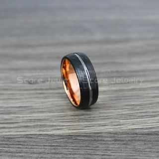 Hammered Tungsten Ring, 8mm Black Tungsten Wedding Band, Hammered Wedding Band, Black Hammered Wedding Ring, Black Wedding Ring
