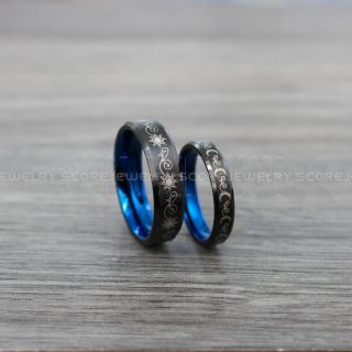 Sun and Moon rings, 2 Piece Couple Set Tribal Sun and Moon Rings, Sun and Moon Wedding Bands, Tribal Sun and Moon Rings, Black Rings, Black Tungsten Bands, Sun and Moon Wedding Bands