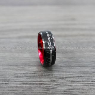 Elvish Ring, Tengwar Ring, Customize Your Own Text in Elvish, Elvish Black Wedding Band, Black Elvish Wedding Ring, Black Tungsten Band