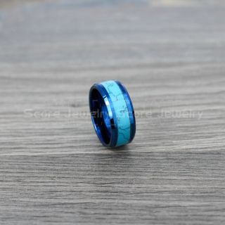 Turquoise Ring, Turquoise Wedding Band, Blue Tungsten Band Turquoise Inlay, Turquoise Tungsten Wedding Ring, Blue Tungsten Wedding Band, Blue Wedding Ring
