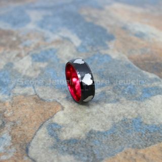 Legend of Zelda Ring, 8 Bit Hearts Ring, Zelda Wedding Ring, Zelda Wedding Band, Gamer Ring, Black Tungsten Ring, Black Wedding Band, 8 Bit Hearts Zelda Ring