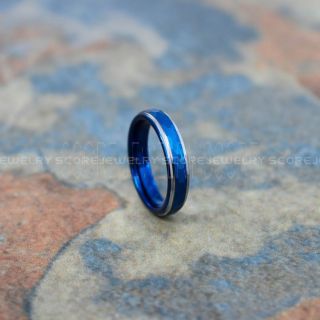 Hammered Tungsten Ring, Blue Tungsten Wedding Band, Hammered Wedding Band, Blue Hammered Wedding Ring, Blue Wedding Ring
