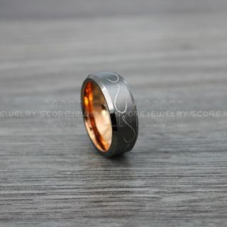 Fishing Ring, Fish Hook Ring, Fisherman Ring, Gunmetal Tungsten Ring, Gunmetal Wedding Band, Hunting Ring, Fish Hooks Wedding Band, Outdoorsman Ring, Fishing Wedding Ring
