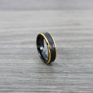 Hammered Tungsten Ring, Black Tungsten Wedding Band, Hammered Wedding Band, Black Hammered Wedding Ring, Black Wedding Ring
