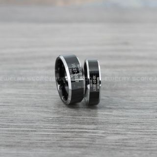 Duck Band Rings, Banded Together Ring, Classic Black Tungsten Rings, 2 Piece Couple Set Tungsten Wedding Bands, Banded Together Wedding Bands, Wedding Rings, Tungsten Wedding Rings