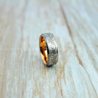 Zelda Ring, Gamer Ring, Legend of Zelda Ring, Zelda Wedding Ring, Zelda Wedding Band, Gunmetal Tungsten Ring, Gunmetal Wedding Band