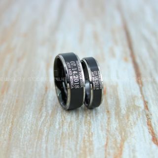 Duck Band Rings, Banded Together Ring, Classic Black Tungsten Rings, 2 Piece Couple Set Tungsten Wedding Bands, Banded Together Wedding Bands, Wedding Rings, Tungsten Wedding Rings