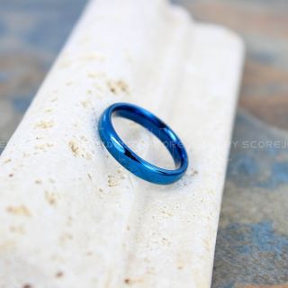 Classic 4mm Blue Tungsten Ring, Blue Tungsten Wedding Band, Blue Wedding Band, Blue Wedding Ring, Blue Tungsten Wedding Ring
