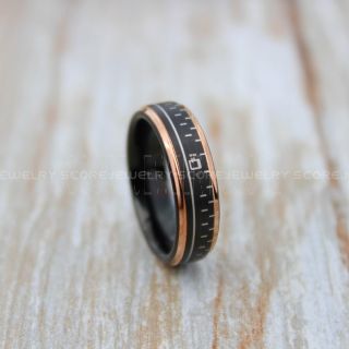 Filmstrip Ring, Photography Ring, Camera Ring, Lens Ring, Camera Lens Ring, Black Ring, Black Tungsten Wedding Band, Black Wedding Band