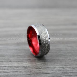 Legend of Zelda Ring, Zelda Triforce Wedding Ring, Zelda Wedding Band, Silver Tungsten Ring, Silver Wedding Band