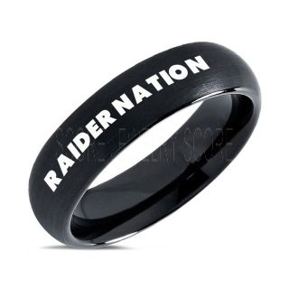 Raider Nation Ring, Oakland Football Ring, Oakland Ring, Football Ring, Black Tungsten Ring, Black Tungsten Wedding Ring, Black Wedding Ring, Oakland Football Ring, Oakland Football Wedding Ring