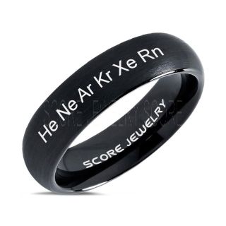Noble Gases Ring, Inert Gases Ring, Aerogens Ring, Periodic Table Ring, Elements Ring, Helium Ring, Neon Ring, Argon Ring, Krypton Ring, Xenon Ring, Radon Ring, Science Ring, Science Jewelry, Science Teacher Ring, Teacher Jewelry