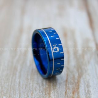 Camera Lens Dials Ring, Photography Ring, Camera Ring, Lens Ring, Camera Lens Ring, Blue Ring, Blue Tungsten Wedding Band, Blue Wedding Band