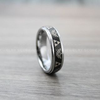 Zelda Rings, Black Legend of Zelda Rings, Zelda Wedding Rings, Zelda Wedding Bands, Black Tungsten Rings, Black Wedding Bands