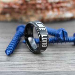 STAR TREK RING, TREKY RING, STAR TREK JEWELRY, STAR TREK WEDDING BAND, STAR TREK WEDDING RING, BLACK TUNGSTEN RING