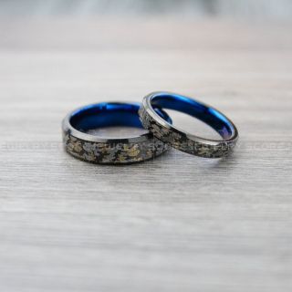 Camo Rings, 2 Piece Couple Set Camouflage Rings, Military Rings, Black Rings, Black Wedding Bands, Black Wedding Rings, Military Wedding Bands, Army Wedding Rings