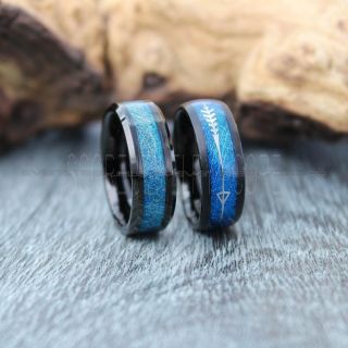 Meteorite Rings, Meteorite Wedding Rings, Black Tungsten Bands with Meteorite Inlay, Meteorite Wedding Bands, Meteorite Wedding Rings, Black Tungsten Rings