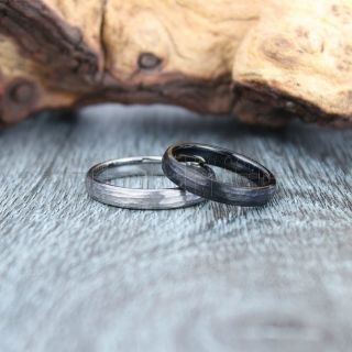 Hammered Rings, 2 piece Couple Set Hammered Tungsten Rings, Black Tungsten Wedding Bands, Hammered Wedding Bands, Black Hammered Wedding Rings, Black Wedding Rings