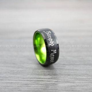 Simply Meant To Be Jack and Sally Ring, Jack and Sally Wedding Band, Blue Tungsten Ring, Blue Tungsten Wedding Band, Jack and Sally Wedding Ring