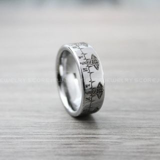 Licensed Practical Nurse Ring, Nurse Ring, LPN Nurse Wedding Band, Career Ring, LPN Nurse Jewelry, Nurse Silver Tungsten Ring, Silver Wedding Band, Silver Tungsten Wedding Band