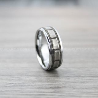 Filmstrip Ring, Hammered Ring, Photography Ring, Camera Ring, Lens Ring, Camera Lens Ring, Silver Ring, Silver Tungsten Wedding Band, Silver Wedding Band