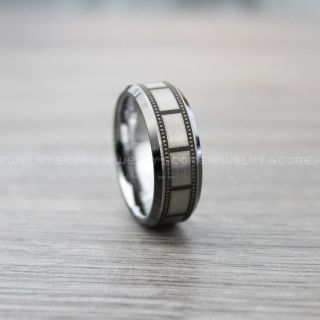 Filmstrip Ring, Photography Ring, Camera Ring, Lens Ring, Camera Lens Ring, Silver Ring, Silver Tungsten Wedding Band, Silver Wedding Band